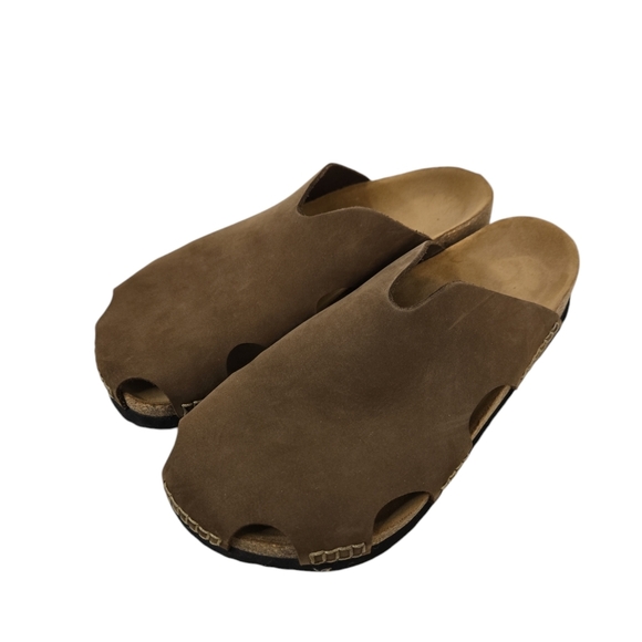 Comfortfusse Trudi Leather Clog Sandals Size 37 - Picture 4 of 7